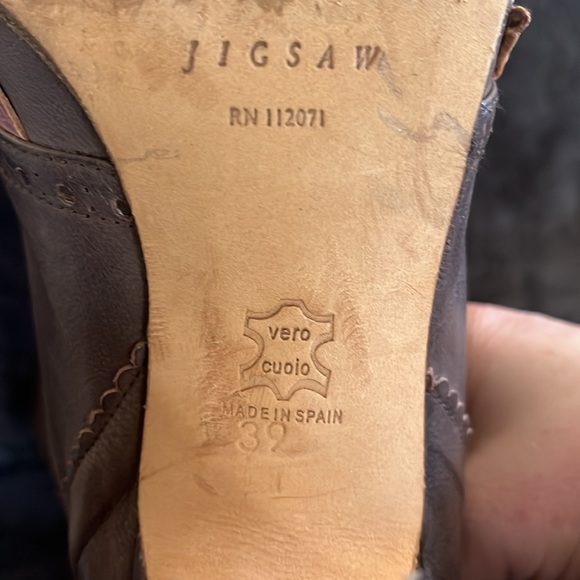 Buttery soft grey and dusty rose knee high boots - Picture 5 of 5